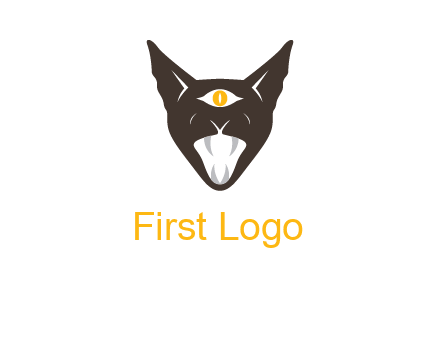 evil eye cat logo