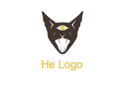 evil eye cat logo