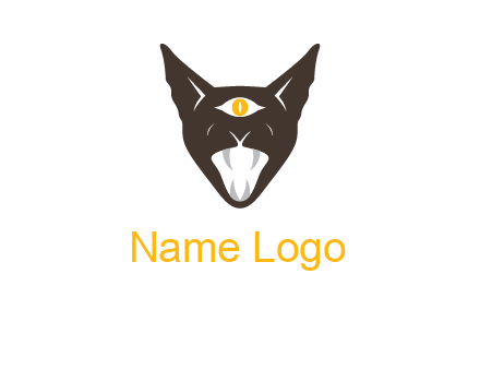 evil eye cat logo
