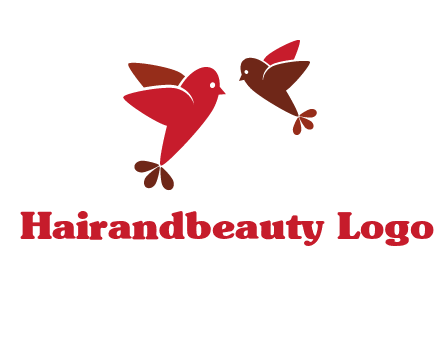 two birds flying logo