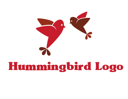 two birds flying logo