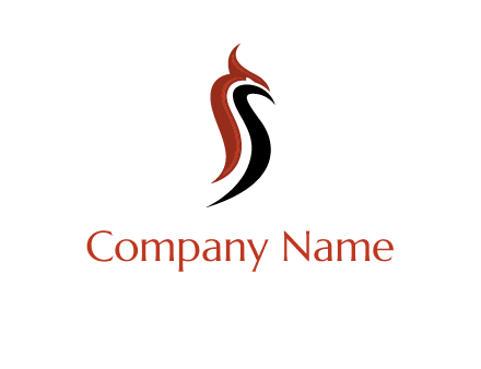 abstract cockatoo bird logo
