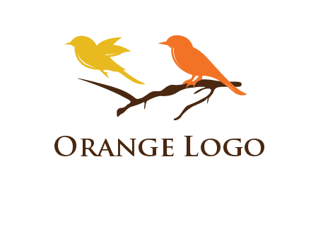 two sparrows on branch logo