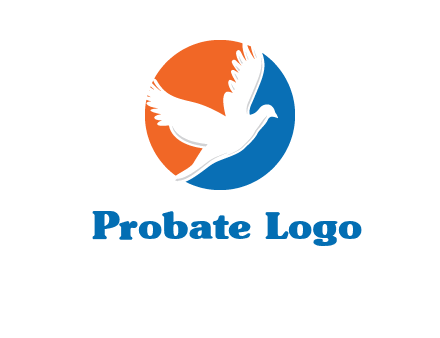 pigeon in circular logo