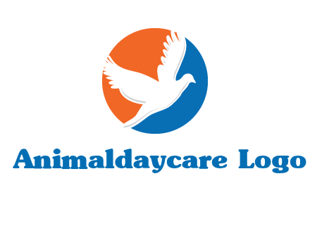 pigeon in circular logo