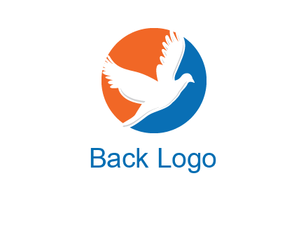 pigeon in circular logo