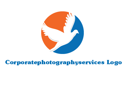 pigeon in circular logo