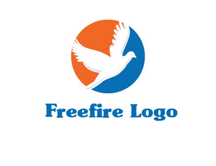 pigeon in circular logo