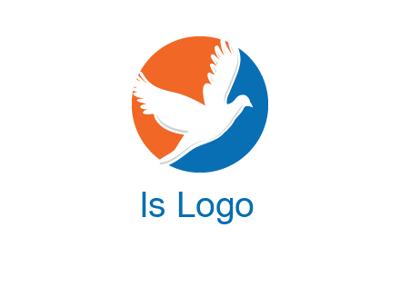 pigeon in circular logo