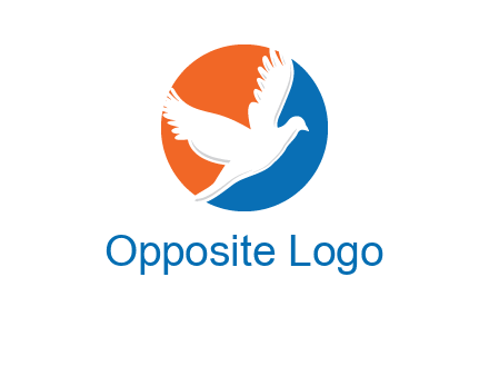 pigeon in circular logo