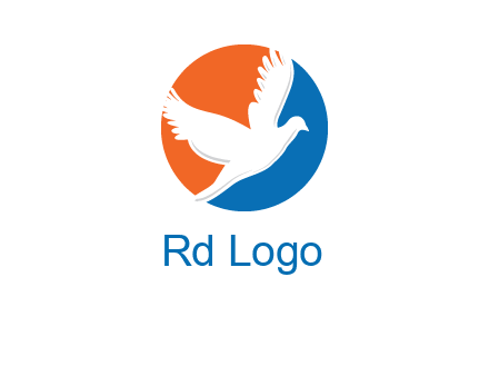 pigeon in circular logo