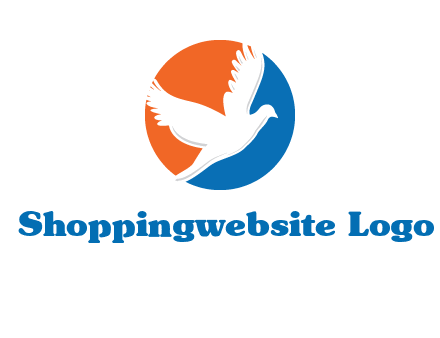 pigeon in circular logo