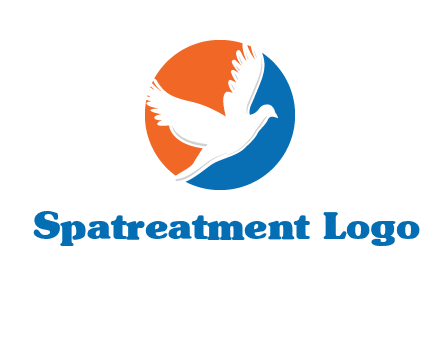 pigeon in circular logo