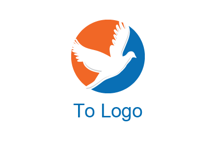 pigeon in circular logo