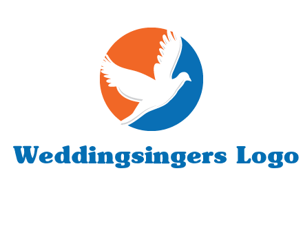 pigeon in circular logo