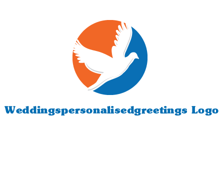 pigeon in circular logo