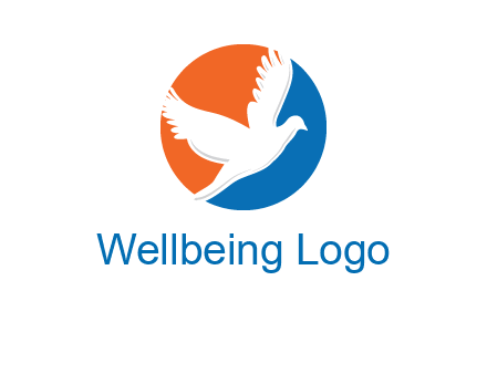 pigeon in circular logo