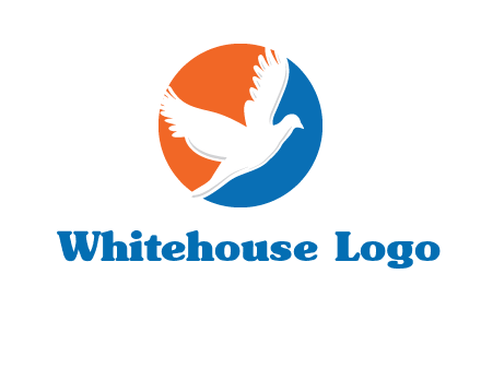 pigeon in circular logo