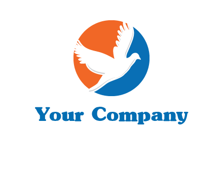 pigeon in circular logo