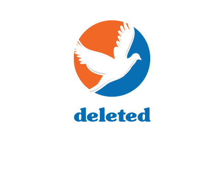 pigeon in circular logo