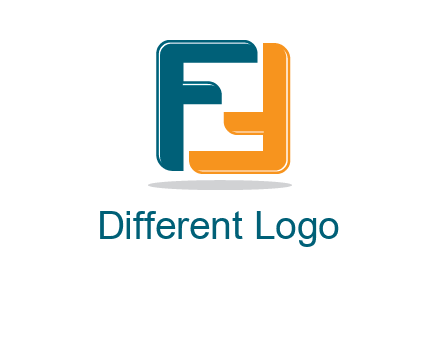 Upside Down in letter F logo