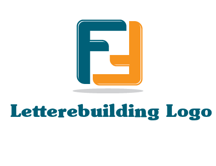 Upside Down in letter F logo