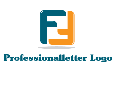 Upside Down in letter F logo