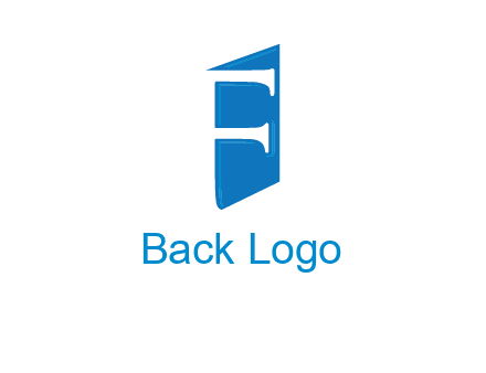 negative spacing letter F on door entertainment logo