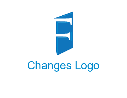 negative spacing letter F on door entertainment logo