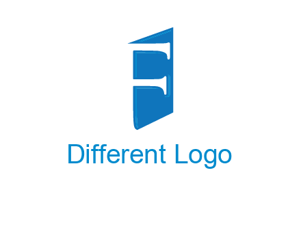 negative spacing letter F on door entertainment logo