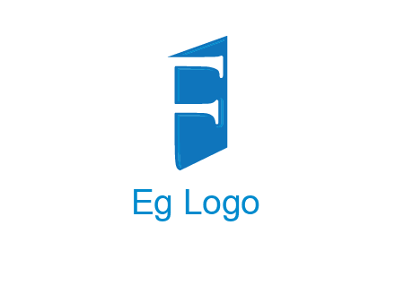 negative spacing letter F on door entertainment logo