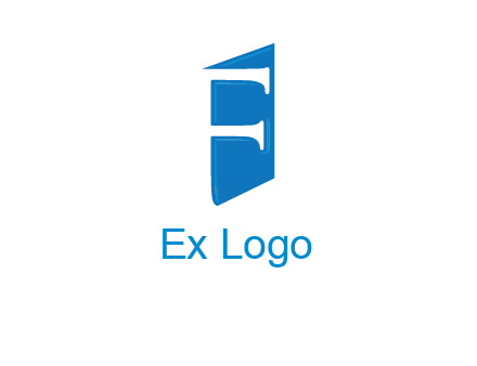 negative spacing letter F on door entertainment logo