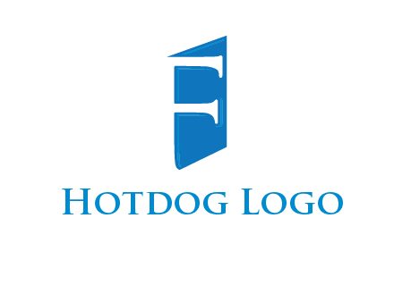 negative spacing letter F on door entertainment logo