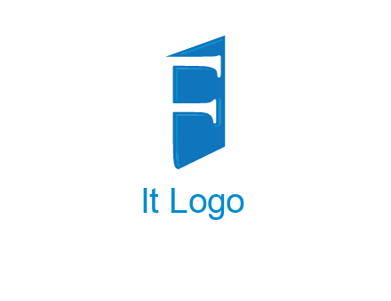 negative spacing letter F on door entertainment logo