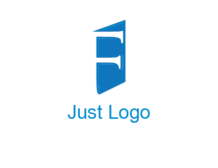 negative spacing letter F on door entertainment logo