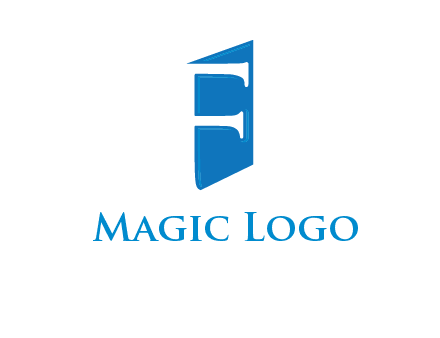 negative spacing letter F on door entertainment logo