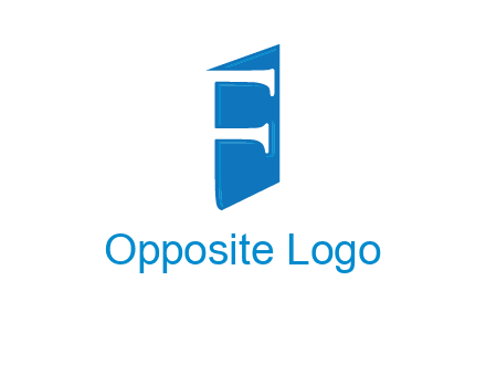 negative spacing letter F on door entertainment logo