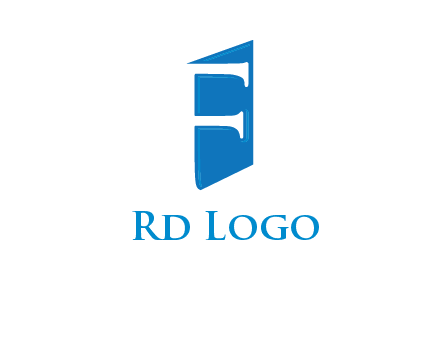 negative spacing letter F on door entertainment logo