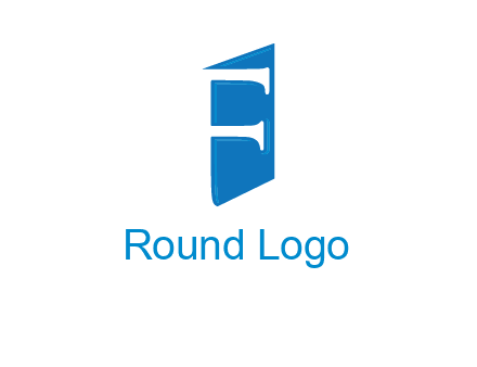 negative spacing letter F on door entertainment logo