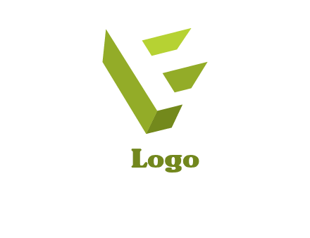 Letter F 3d logo