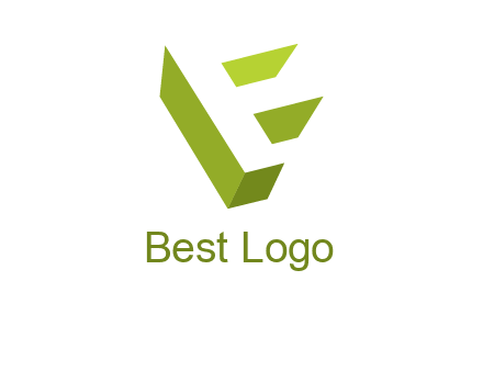 Letter F 3d logo
