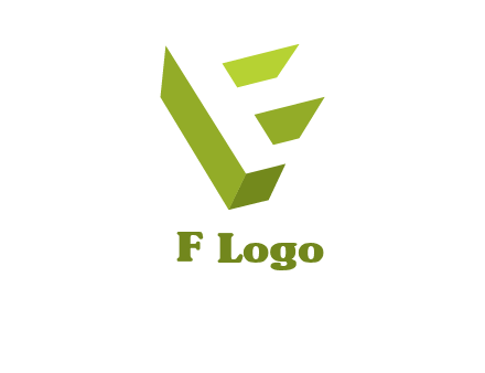 Letter F 3d logo
