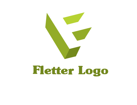 Letter F 3d logo