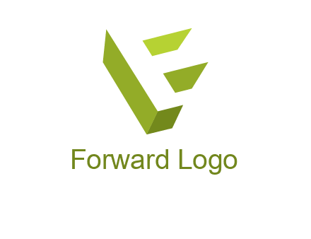 Letter F 3d logo