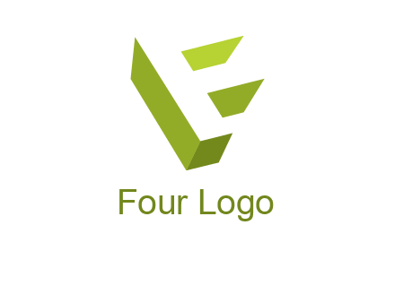 Letter F 3d logo