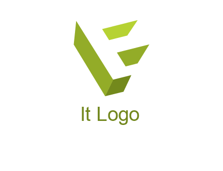 Letter F 3d logo