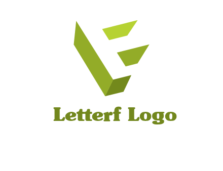 Letter F 3d logo