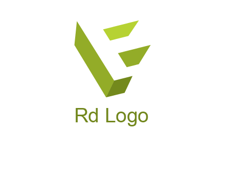 Letter F 3d logo