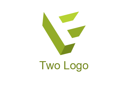 Letter F 3d logo