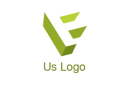 Letter F 3d logo
